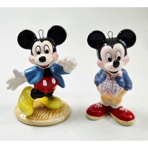 Vintage Schmid The Walt Disney Mickey Mouse Ceramic ornaments (2)